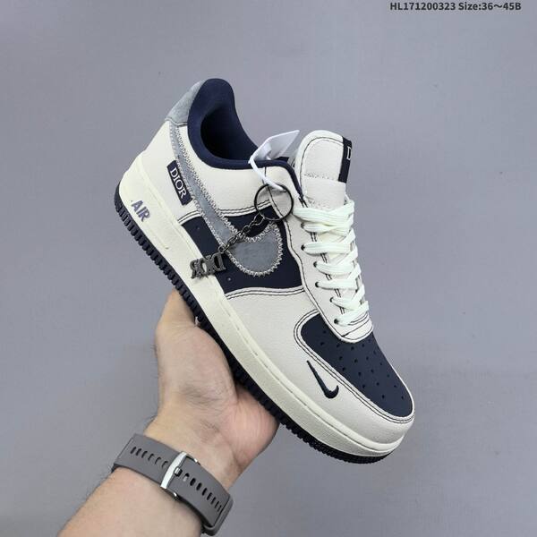 Nike Air Force 1 07 Low sail navy blue grey EU 36-45 sneaker