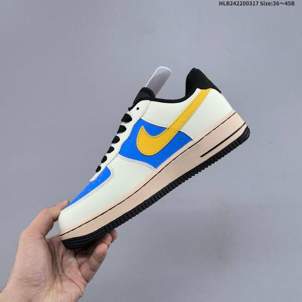 Nike Air Force 1 07 LV8 NH0601-577 light beige blue yellow black beige EU 36-45 skate shoe
