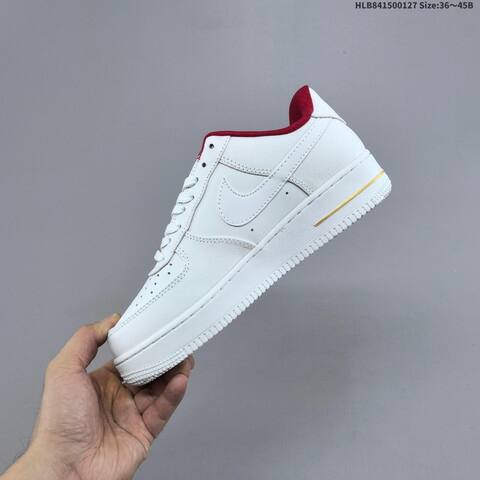 Nike Air Force 1 07 LV8 DX2678 White Red Gold EU 36-45 Sneaker - Unisex (BS-61730)