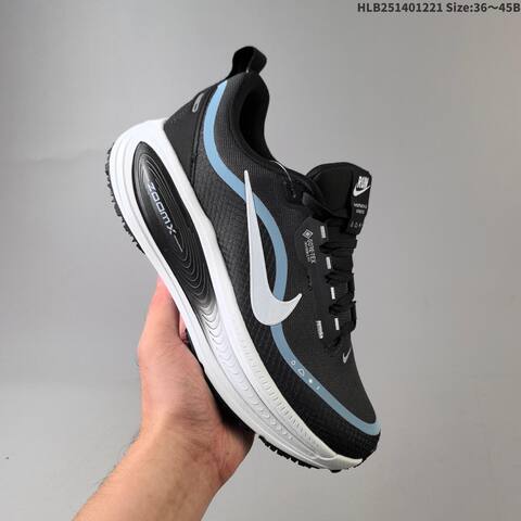 Nike Vomero 18 GTX Black White Light Blue EU 36-45 Running Shoe - Unisex (BS-62527)