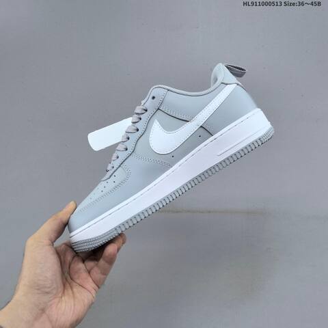 Nike Air Force 1 07 Low White Brown Light Gray EU 36-45 Sneaker - Unisex (BS-60339)