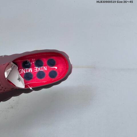 Nike Mind 001 Burgundy Red Silver EU 36-45 Slides - Unisex (BS-60268)