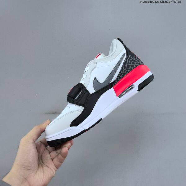 Jordan Legacy 312 Low White/Black/Grey with Infrared Pink EU 36-47.5 lifestyle