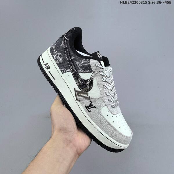 Nike Air Force 1 07 LV8 blue denim off white black EU 36-45 sneaker