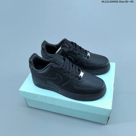Nike Air Force 1 Low Dark Blue Grey White Orange EU 36-45 Sneaker - Unisex (BS-60978)