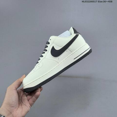 Nike Air Force 1 07 Low White Grey Black EU 36-45 Sneaker - Unisex (BS-60299)