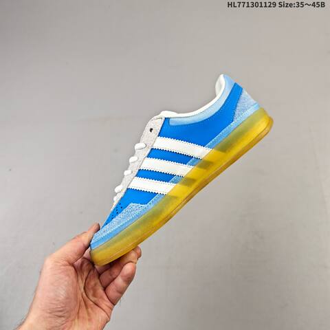Adidas Bad Bunny x Gazelle Indoor Blue White Grey Gum EU 35-45 Skate Shoe - Unisex (BS-65402)