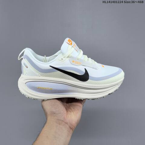 Nike Vomero 18 GTX ReactX Air Zoom White Black Light Grey Orange EU 36-46 Running Shoe - Unisex (BS-62470)