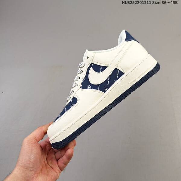 Nike Air Force 1 07 off white navy blue red EU 36-45 sneaker
