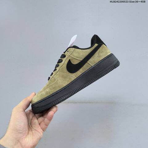 Nike Air Force 1 07 LV8 Beige Black Brown Olive EU 36-45 Sneaker - Unisex (BS-60177)