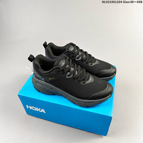 HOKA ONE ONE Challenger ATR 7 GTX Black Gum Brown EU 40-45 Trail Shoe Trail Running Sneakers - Men's (BS-69438)