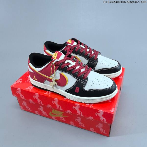 Nike SB Dunk Low Retro DIY Year of the Horse off white black red EU 36-45 skate shoe
