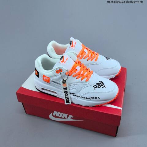 Nike Air Max 1 87 White Dark Green Black Pink Brown Blue Cream EU 36-47 Sneaker - Unisex (BS-61813)