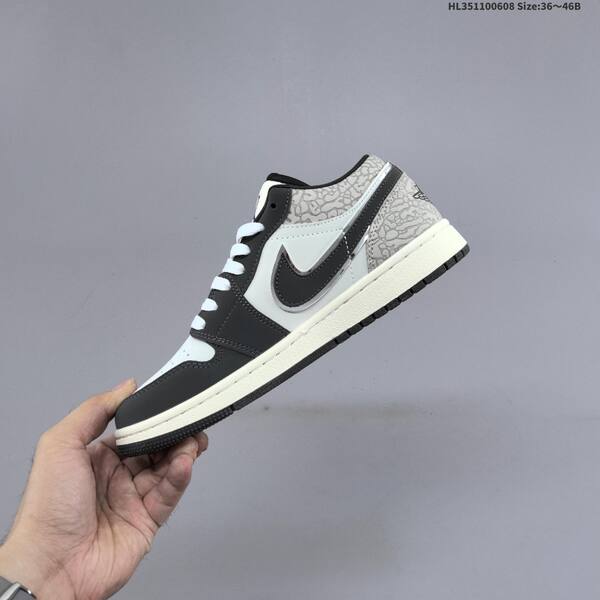 Jordan Air Jordan 1 Low black/white/grey 36~46B casual