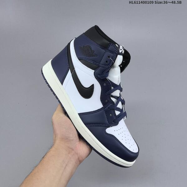 Jordan Air Jordan 1 Retro High midnight navy/white/black 36~48.5 basketball
