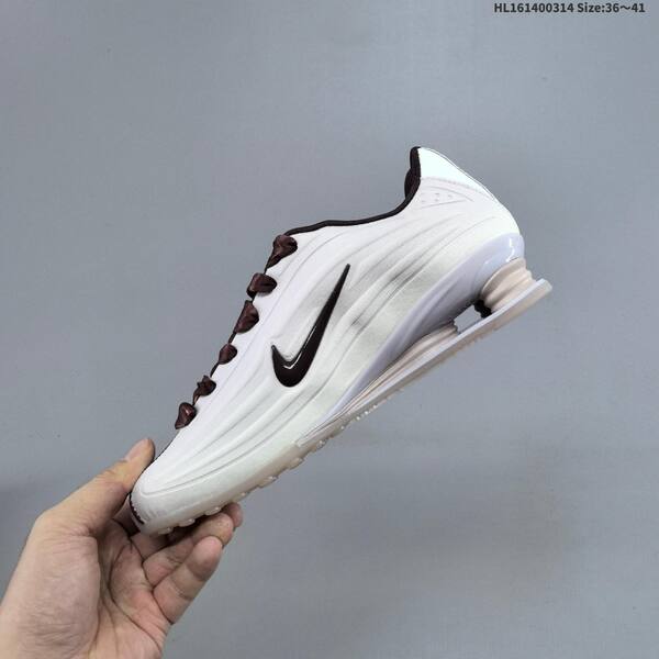 Nike Shox R4 IQ3364-627 off white burgundy light pink EU 36-41 sneaker