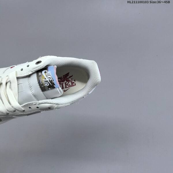 Nike Air Force 1 07 off white white burgundy silver EU 36 45 sneaker EU 36-45