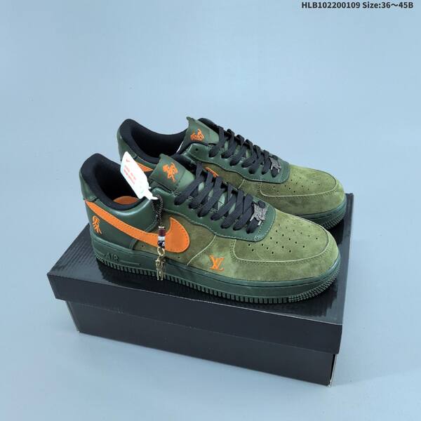 Nike Air Force 1 07 LV8 dark grey orange black EU 36-45 sneaker