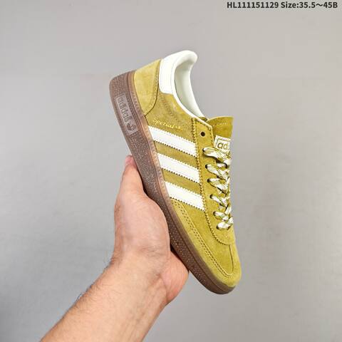 Adidas Handball Spezial Mustard Yellow Off White Gum Brown EU 35 5-45 Sneaker - Unisex (BS-65404)