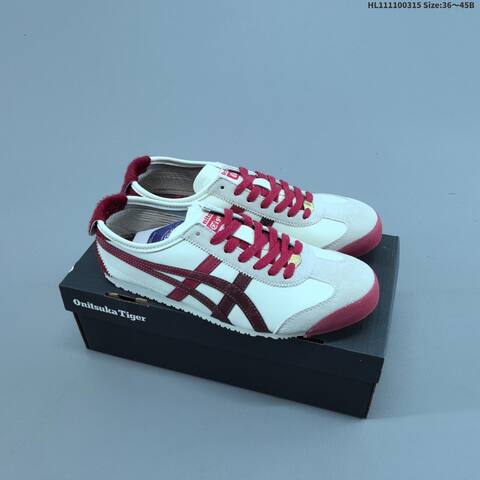 Onitsuka Tiger Mexico 66 Cream Black Orange Or Cream Burgundy Red EU 36-45 Sneaker Casual Sneakers - Unisex (BS-68994)