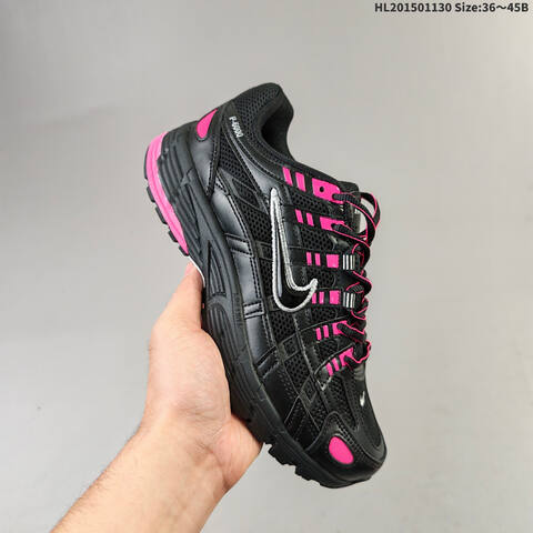Nike P-6000 Premium Black Pink Silver EU 36-45 Running Shoe - Unisex (BS-62934)