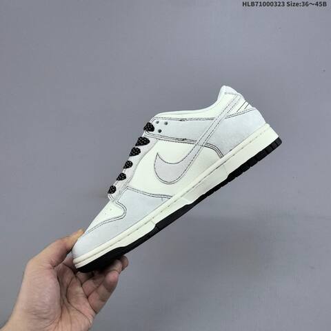 Nike Dunk SB Low Off White Light Grey Black Red EU 36-45 Skate Shoe - Unisex (BS-61173)