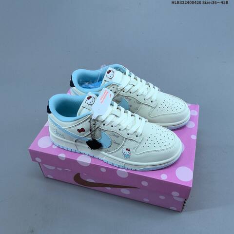 Nike Dunk SB Low Off White Light Blue Navy Red EU 36-45 Skate Shoe - Unisex (BS-60633)