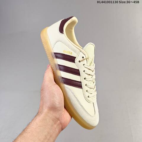 Adidas Samba OG Cream Maroon Gum EU 36-45 Skate Shoe - Unisex (BS-65388)