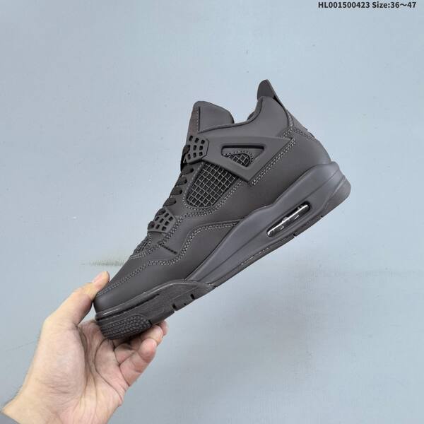 Jordan Air Jordan 4 Retro triple black / dark gray 36~47 basketball