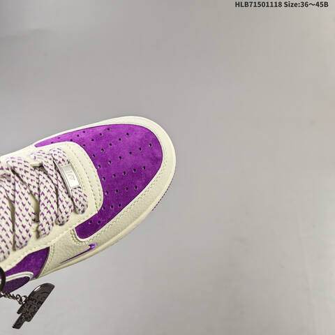 Nike Air Force 1 07 LV8 Off White Purple EU 36 45 Sneaker EU 36-45 - Unisex (BS-63523)