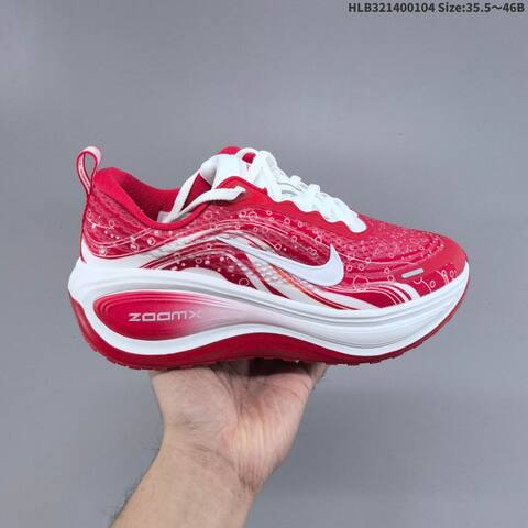 Nike Vomero Plus ReactX Air Zoom Red White Pink EU 35 5-46 Running Shoe - Unisex (BS-62245)