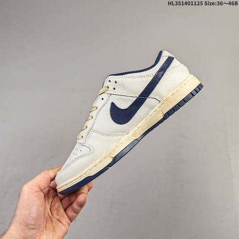 Nike SB Dunk Low IH6766-001 Off White Navy Gold Cream EU 36-46 Skate Shoe - Unisex (BS-63081)