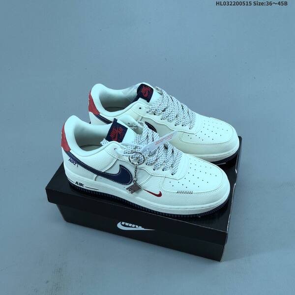 Nike Air Force 1 07 LV8 white black red navy EU 36-45 sneaker