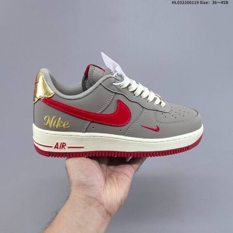 Nike Air Force 1 07 Low Light Beige Yellow Black White EU 36-45 Sneaker - Unisex (BS-61888)