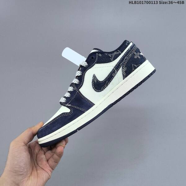Nike Air Jordan 1 Low navy blue / white / gray EU 36~45 lifestyle