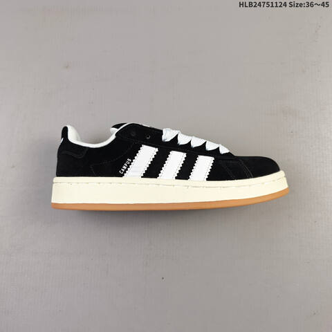 Adidas Campus 00s HQ8708 Black White Off White Gum EU 36-45 Skate Shoe - Unisex (BS-65492)