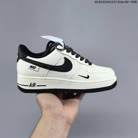Nike Air Force 1 Low Grey White Bronze Off White Black EU 36-45 Sneaker - Unisex (BS-62501)