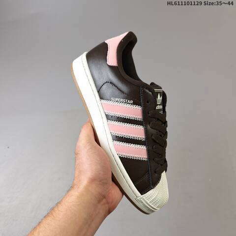 Adidas Superstar Brown Pink White Gum EU 35-44 Skate Shoe - Unisex (BS-65400)