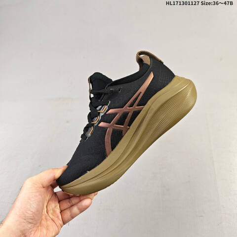 ASICS GEL-NIMBUS 27 Black Bronze Gold EU 36-47 Running Shoe Running Sneakers - Unisex (BS-69223)