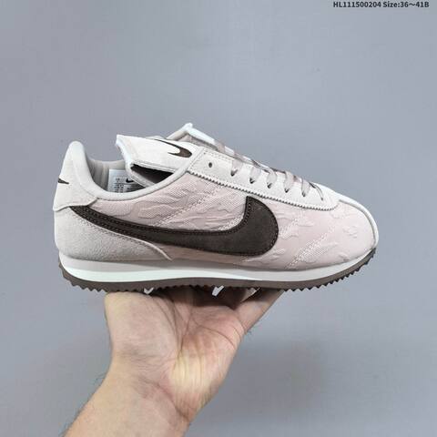 Nike Classic Cortez Light Pink Dark Brown White EU 36-41 Sneaker - Unisex (BS-61546)