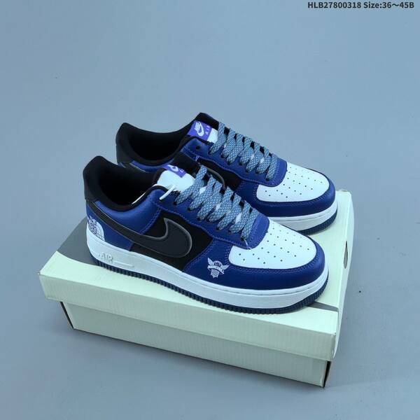 Nike Air Force 1 07 black white blue EU 36-45 sneaker