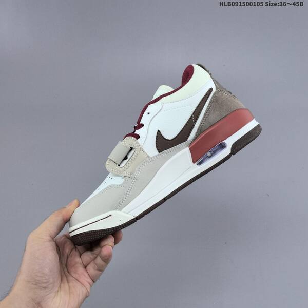 Jordan Legacy 312 Low white/beige/burgundy/brown EU 36-45 lifestyle