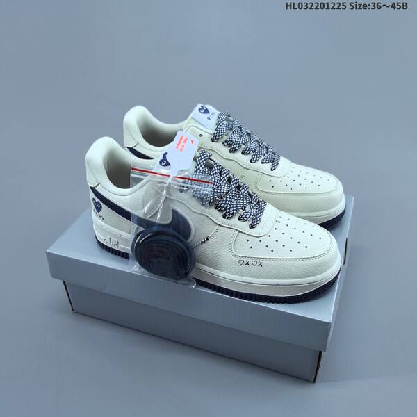 Nike Air Force 1 Low off white brown navy EU 36-45 sneaker