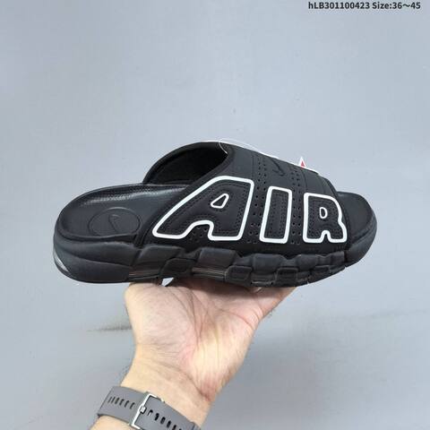 Nike Air More Uptempo Slide Black White Red EU 36-45 Slides - Unisex (BS-60563)