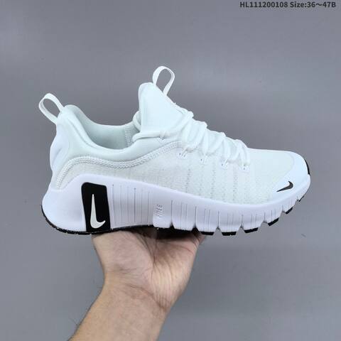 Nike Free Metcon 6 FJ7127-101 White Black EU 36-47 Training Shoe - Unisex (BS-62138)