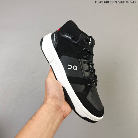 On Running THE ROGER Clubhouse Mid White Black EU 36-45 Sneaker Casual Sneakers - Unisex (BS-69804)