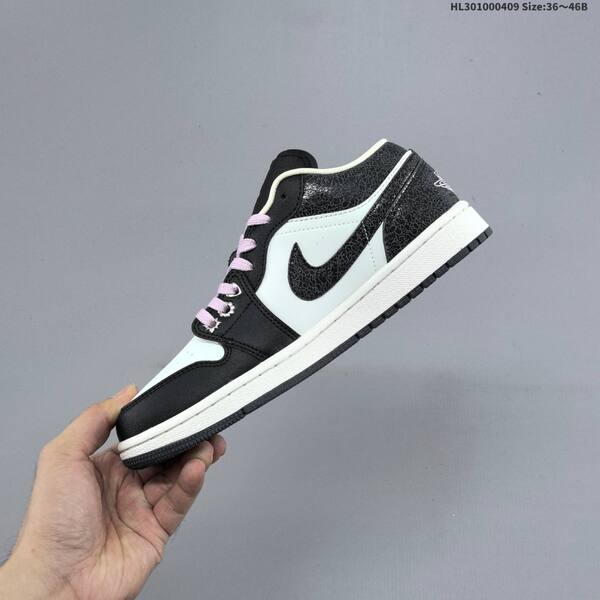 Jordan Air Jordan 1 Low Black/White/Light Pink EU 36-46 basketball