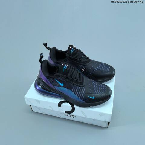 Nike Air Max 270 Black Red White Purple Blue EU 36-45 Running Shoe - Unisex (BS-60151)