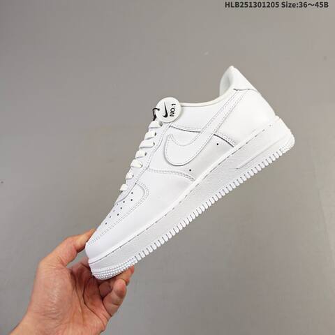 Nike Air Force 1 07 Supreme Black White Red EU 36-45 Sneaker - Unisex (BS-62813)