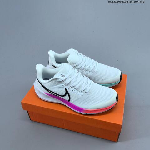 Nike Air Zoom Pegasus 39 White Black Pink Orange EU 39-45 Running Shoe - Unisex (BS-60843)